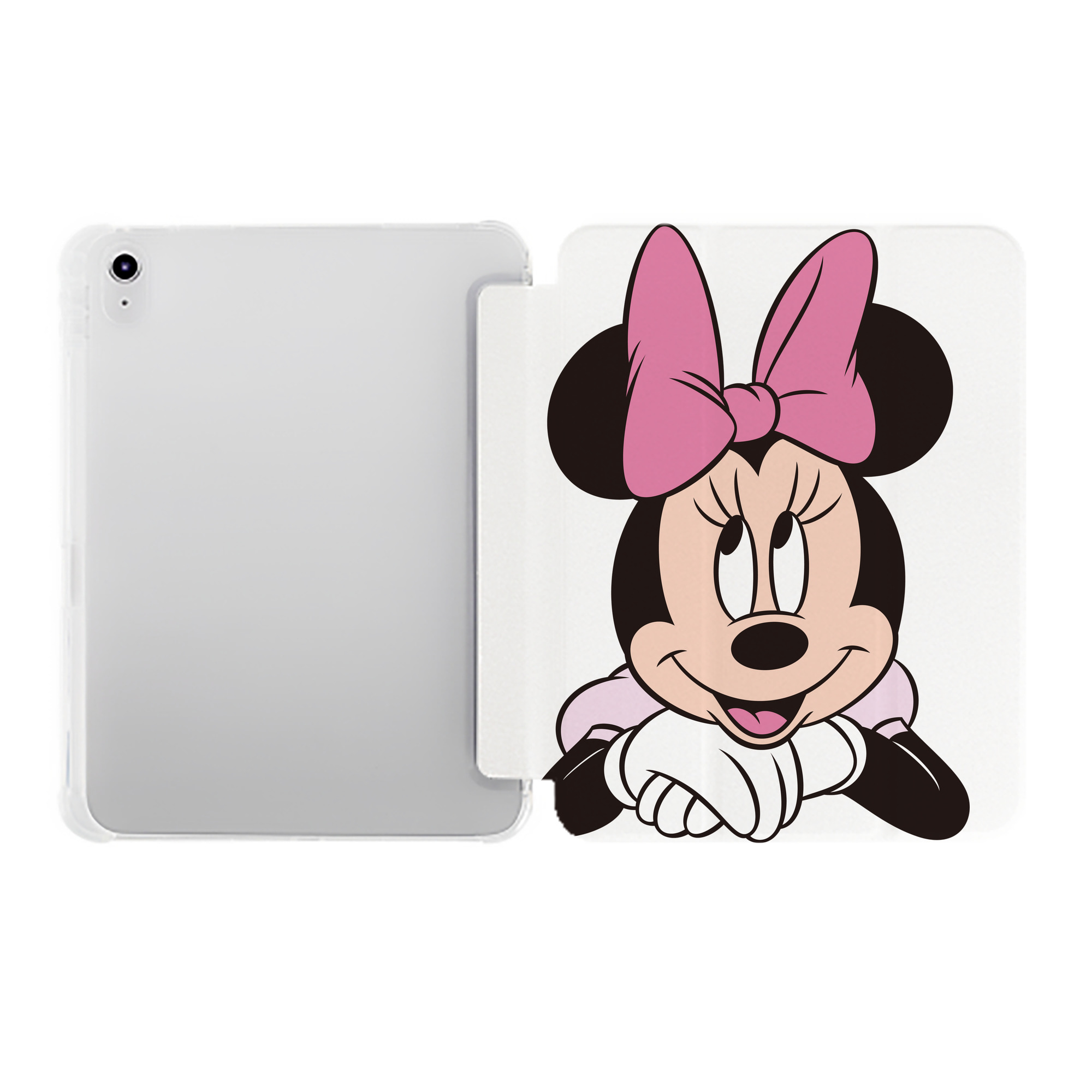 （画像用） ミッキーマウス Mickey Mouse IPad ケース ペン収納付き 三つ折りスタンド PUレザー×シリコン 対応機種9.5/10.5/10.9インチ